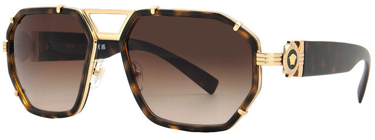 Versace 0VE2228 100213 Tortoise Shell Sunglasses - Brown frame, Brown lens