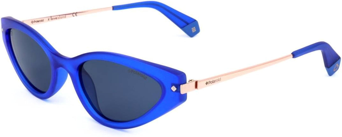 Polaroid PLD 4074 S LI UJY Matte Transparent Blue Sunglasses