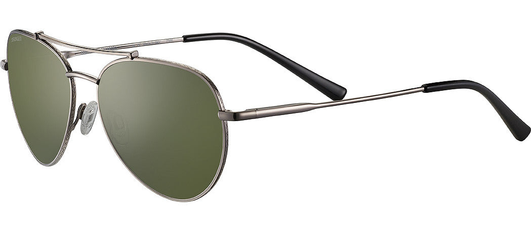 Serengeti SS599002 Gun Metal Sunglasses - Silver / Gunmetal frame, Mineral Lens lens