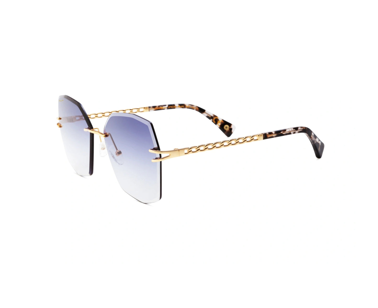 Polar MOD.GOLD 6003 COL.02/F Sunglasses - Gold frame, Blue lens