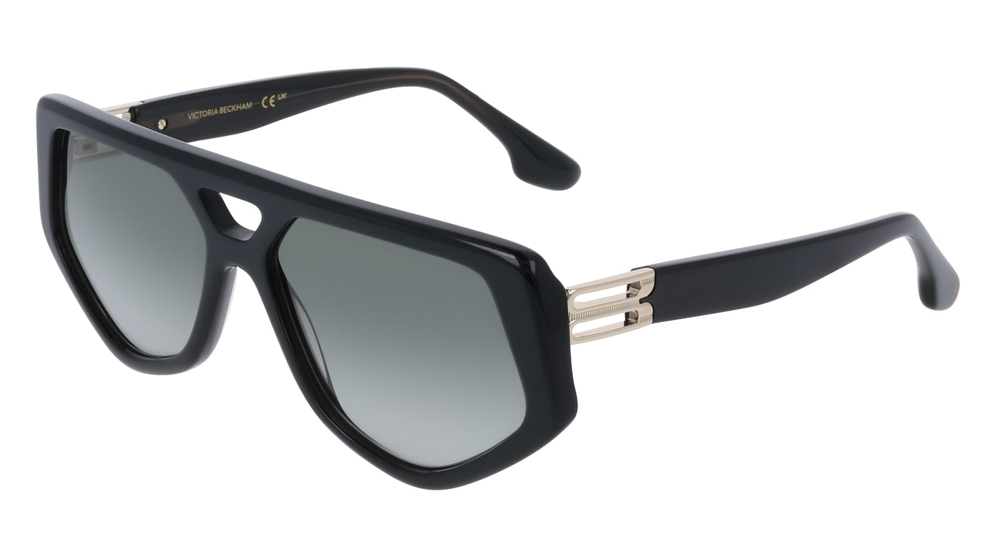 Victoria Beckham VB681S (305) Black Sunglasses - Black frame, Grey lens