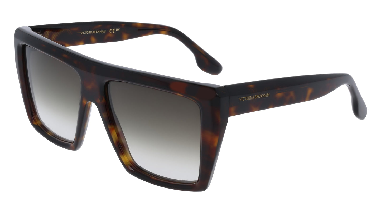 Victoria Beckham VB686S (234) Dark Havana Sunglasses - Brown frame, Grey lens