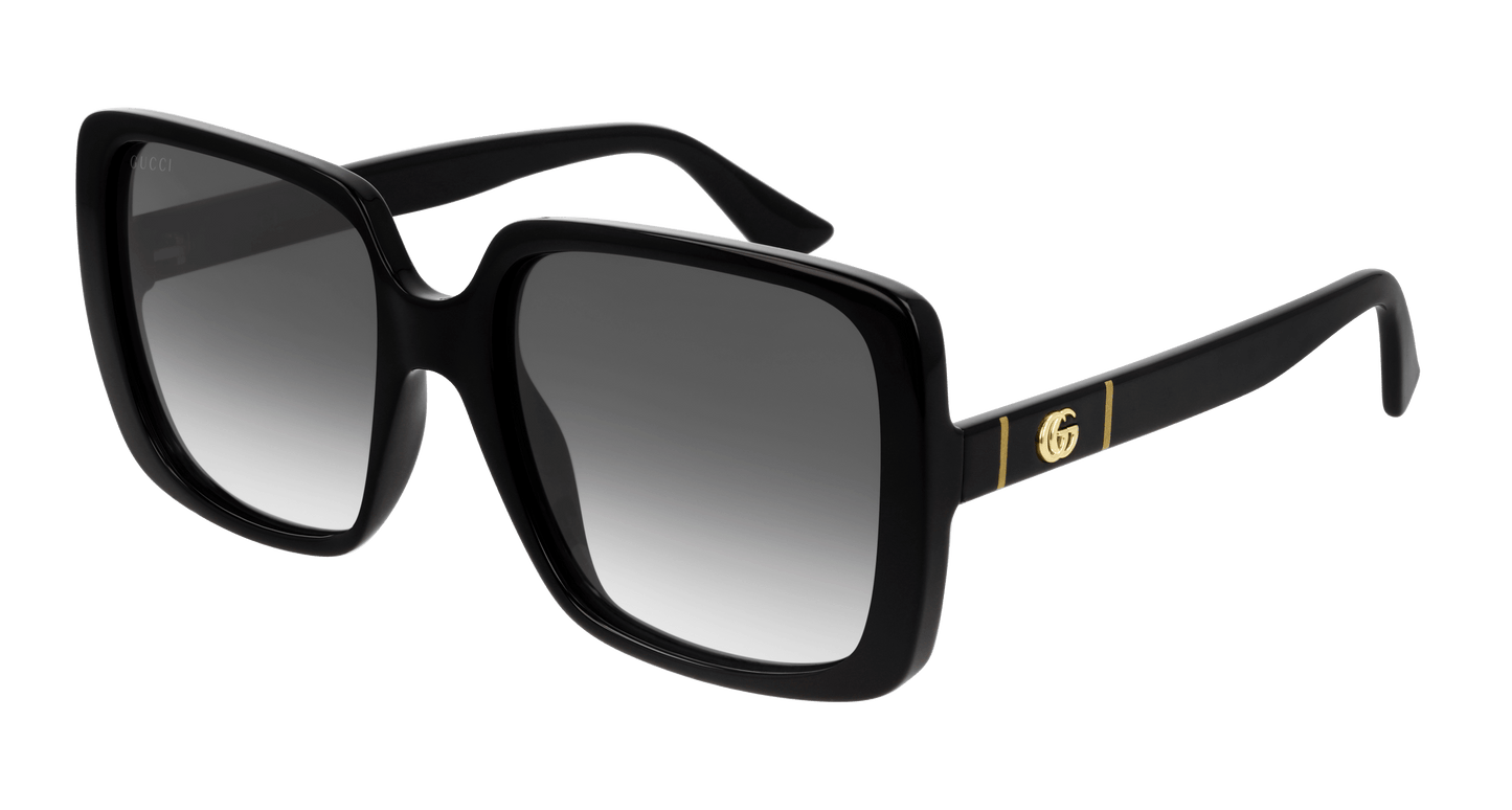 Gucci GG0632S 001 Black Sunglasses - Black frame, Grey lens
