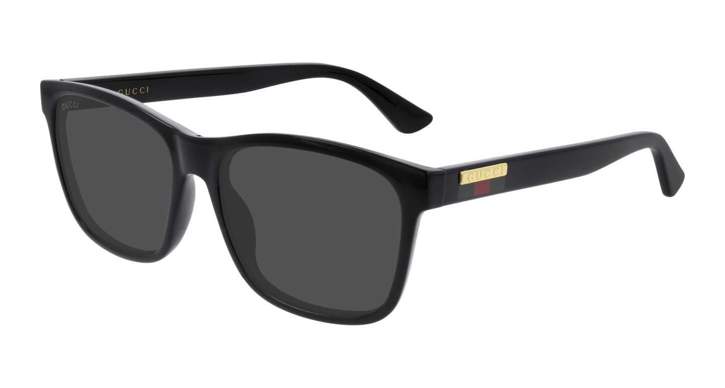 Gucci GG0746S 001 Black Sunglasses - Black frame, Grey lens