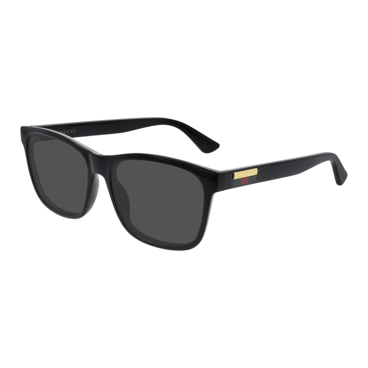 Gucci GG0746S 001 Black Sunglasses - Black frame, Grey lens