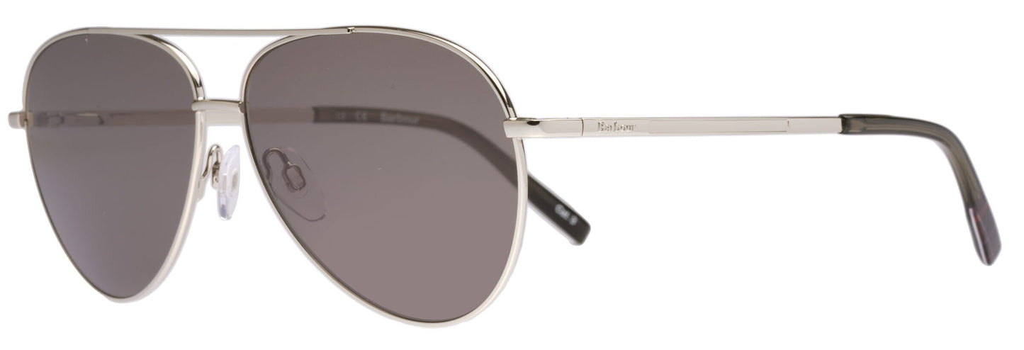 Barbour BA4051 C3 Gold Metal Sunglasses - Gold frame, Grey Lens