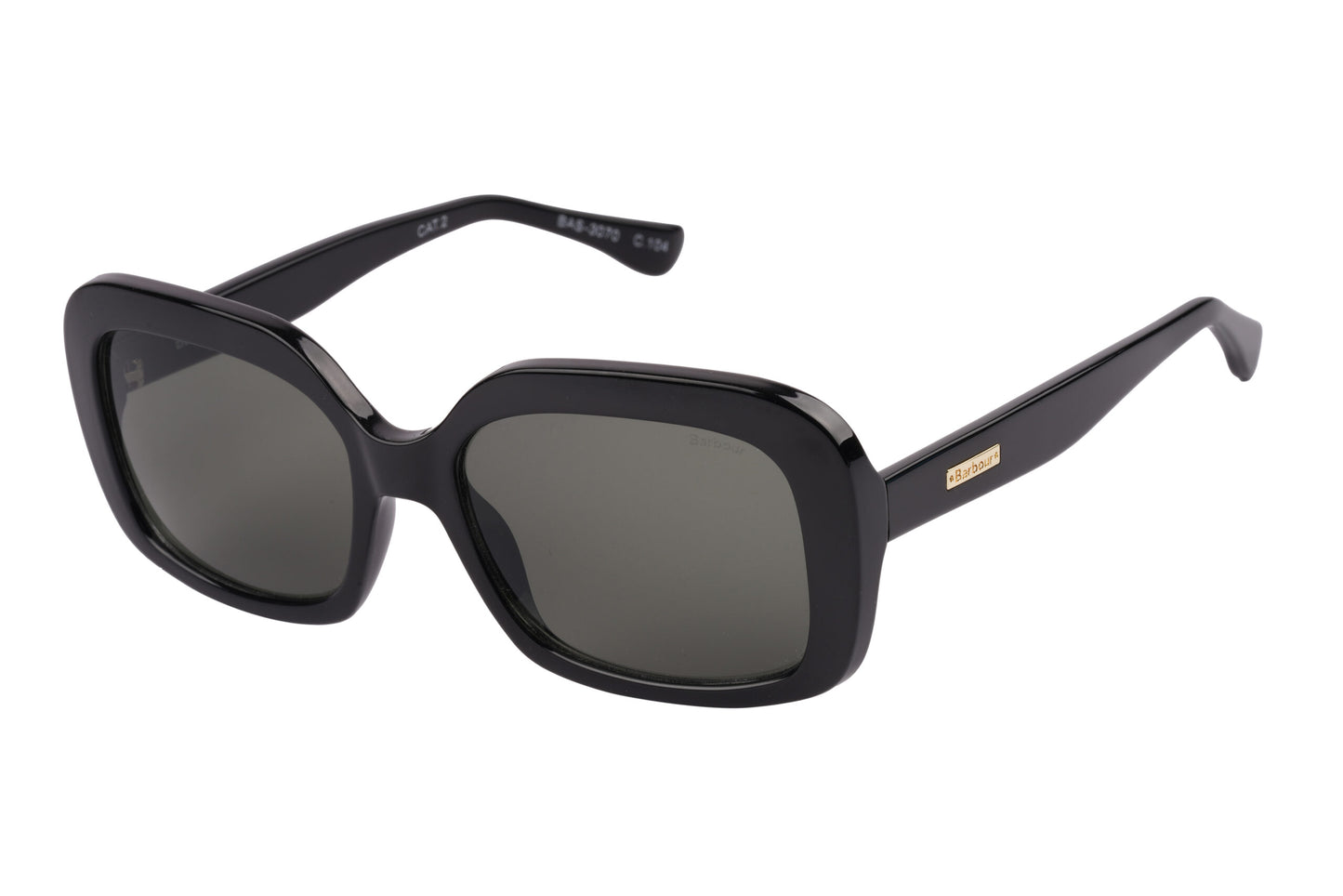 Barbour BAS-3070-104 Black Sunglasses - Black frame, Grey lens