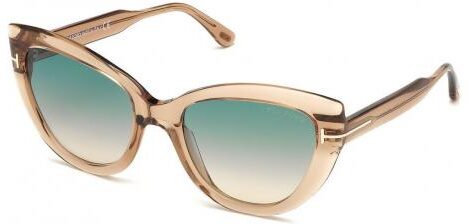 Tom Ford FT0762/S 45P Light Brown Sunglasses - Light Brown frame, Blue lens