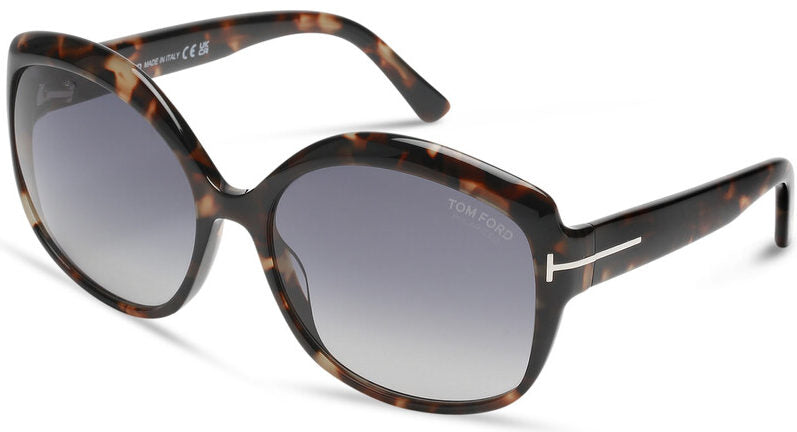Tom Ford FT0919/S 55D Tortoise Shell Sunglasses - Brown / Tortoise frame, Blue lens