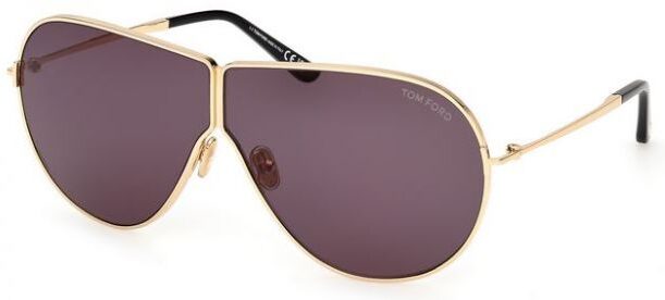 Tom Ford FT1158/S 30A Gold Sunglasses - Gold frame, Purple lens