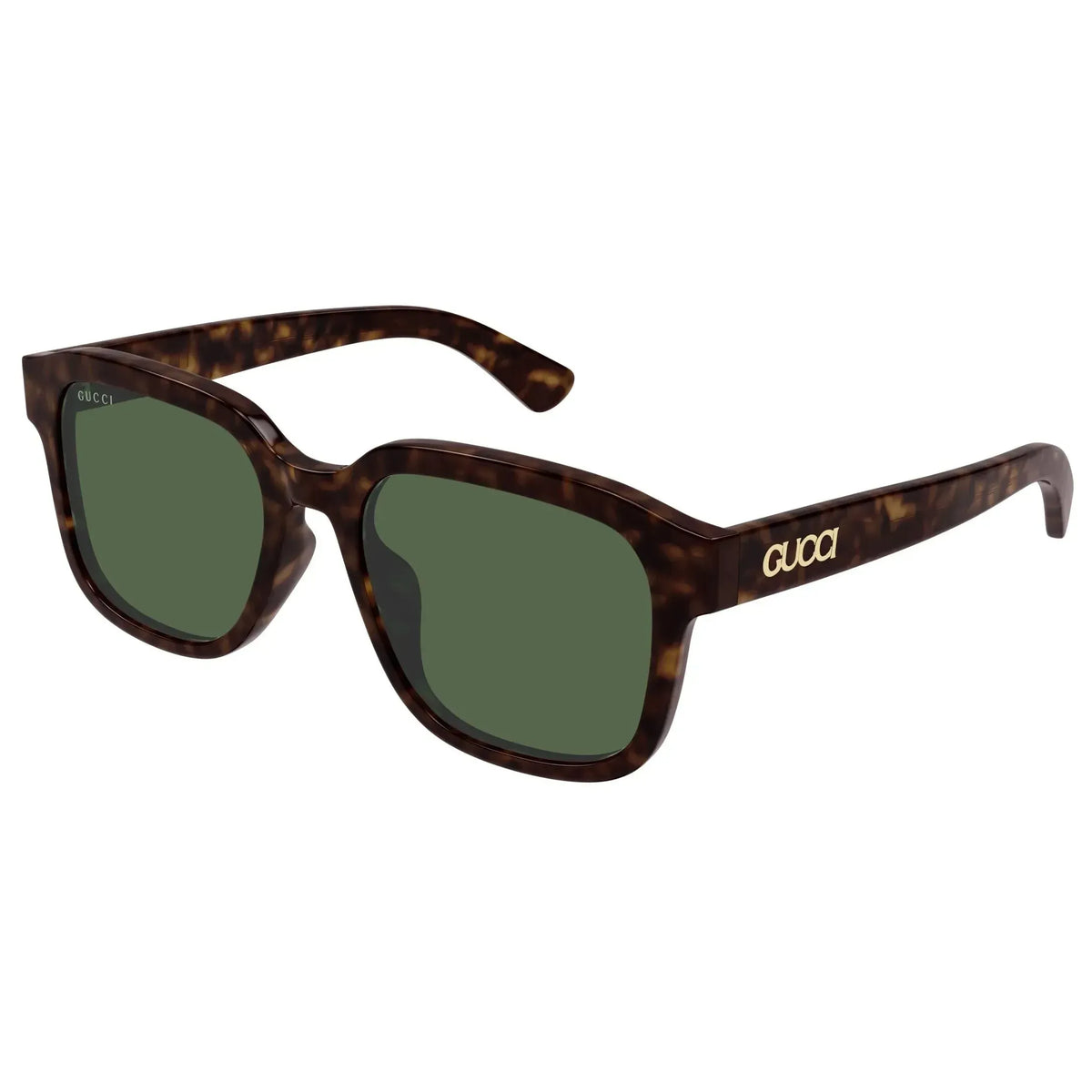 Gucci GG1798SA 002 Havana Sunglasses - Brown / Tortoise frame, Green Lens