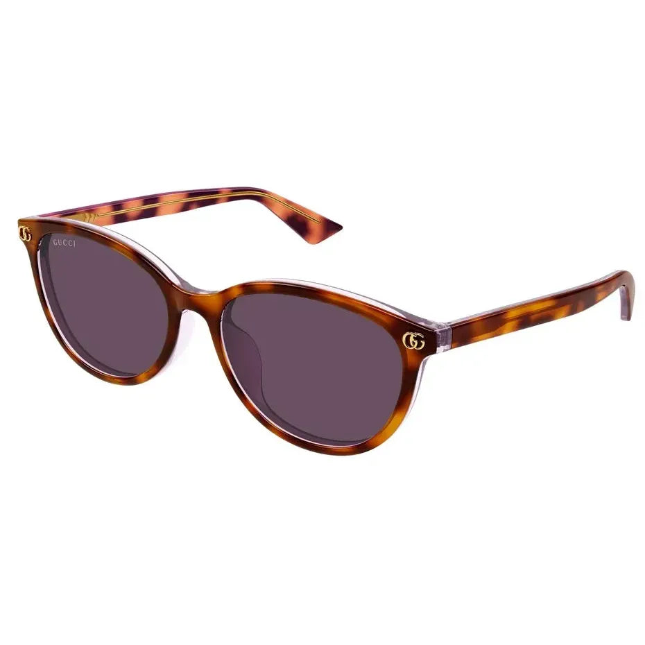 Gucci GG1818SK 004 Havana Sunglasses - Brown / Tortoise frame, Violet Lens