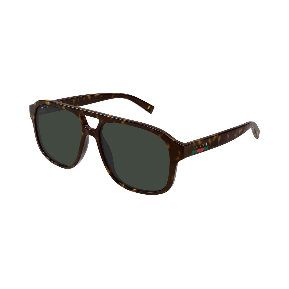 Gucci GG1856S 002 Havana Sunglasses - Brown / Tortoise frame, Green lens