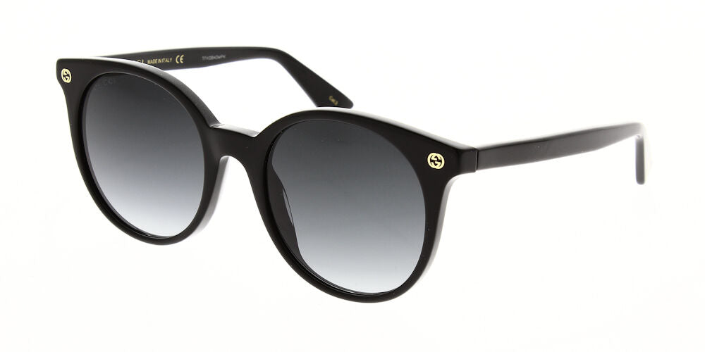 Gucci GG0091S 001 Black Sunglasses - Black frame, Grey Gradient lens