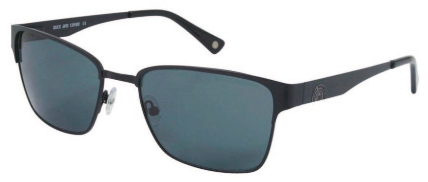 Duck and Cover DCS031 C1 Black Sunglasses - Black frame, Green lens