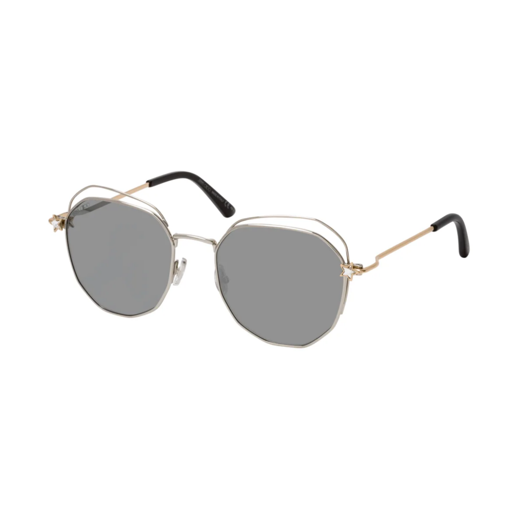 Jimmy Choo FRANNY/S 010 PALLADIUM Sunglasses - Silver / Gunmetal frame, Silver Mirror lens