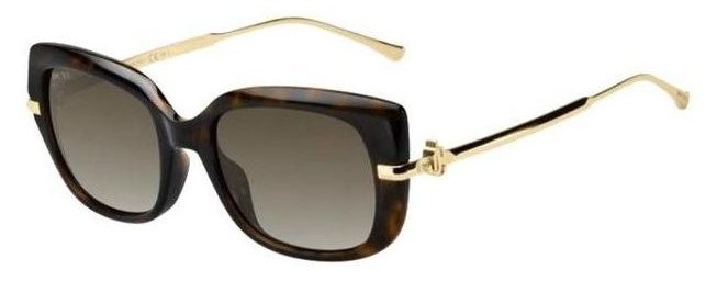 Jimmy Choo ORLA/G/S 086 HAVANA Sunglasses - Brown / Tortoise frame, Grey Gradient lens