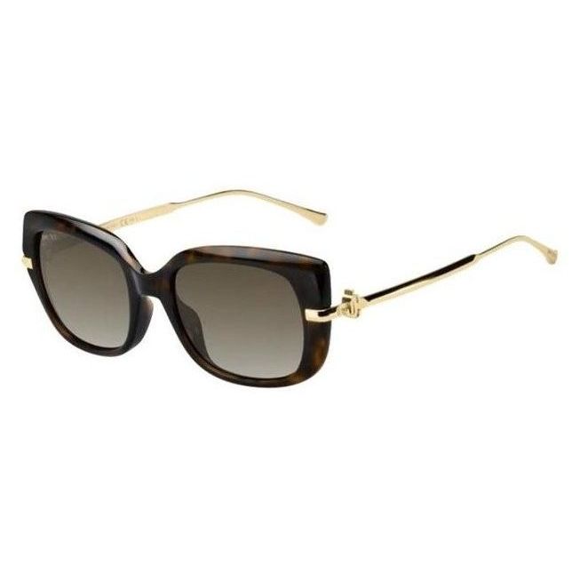 Jimmy Choo ORLA/G/S 086 HAVANA Sunglasses - Brown / Tortoise frame, Grey Gradient lens