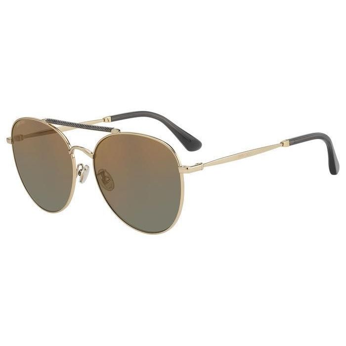 Jimmy Choo ABBIE/G/S W8Q Gold Sunglasses - Gold frame, Gold Mirror lens