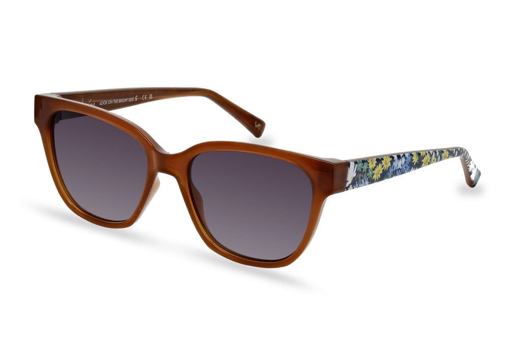 Joules JS7077 127 52 Brown Sunglasses - Brown / Tortoise frame, Grey lens