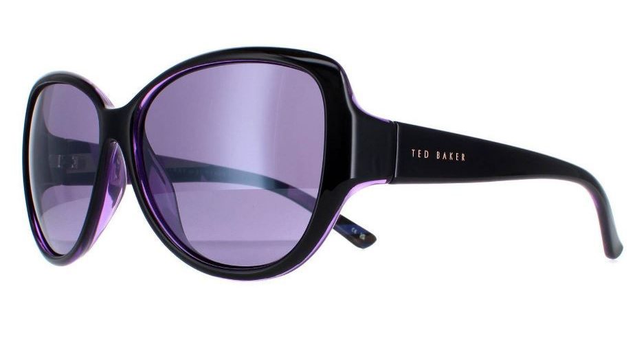 Ted Baker TB1394 007 59 Black Sunglasses - Black frame, Purple lens