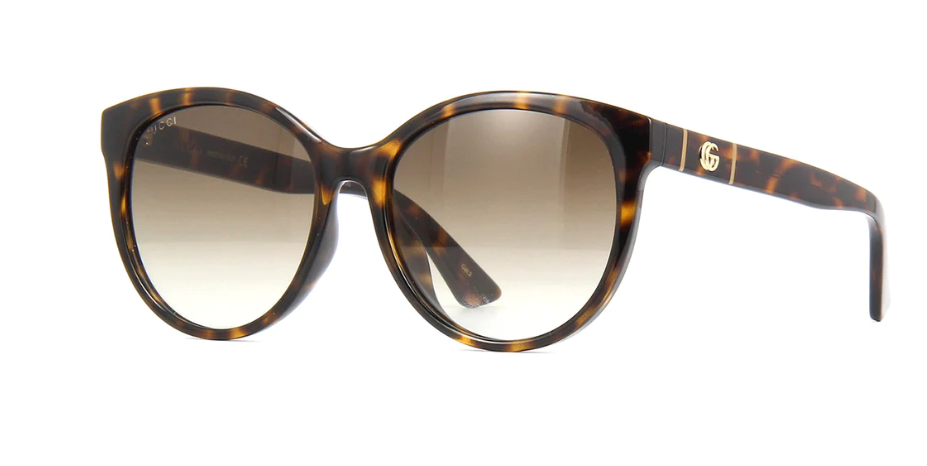 Gucci GG0636SK 002 Havana Sunglasses - Brown / Tortoise frame, Brown Gradient lens