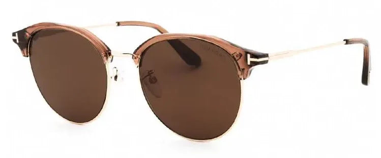 Tom Ford FT0889-K/S 45E Shiny Light Brown Sunglasses - Shiny Light Brown frame, Brown lens
