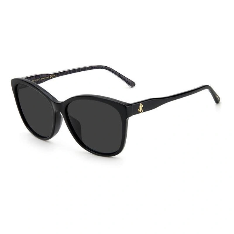Jimmy Choo LIDIE/F/SK 1EIIR Black Sunglasses - Black frame, Grey lens