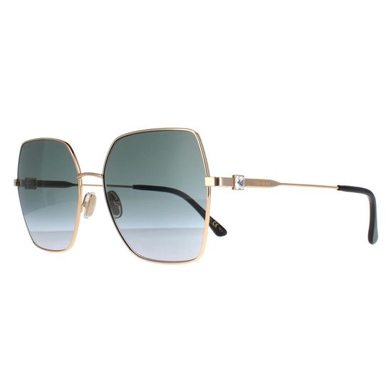 Jimmy Choo REYES/S 0009O Rose Gold Sunglasses - Pink / Rose frame, Grey Shaded lens