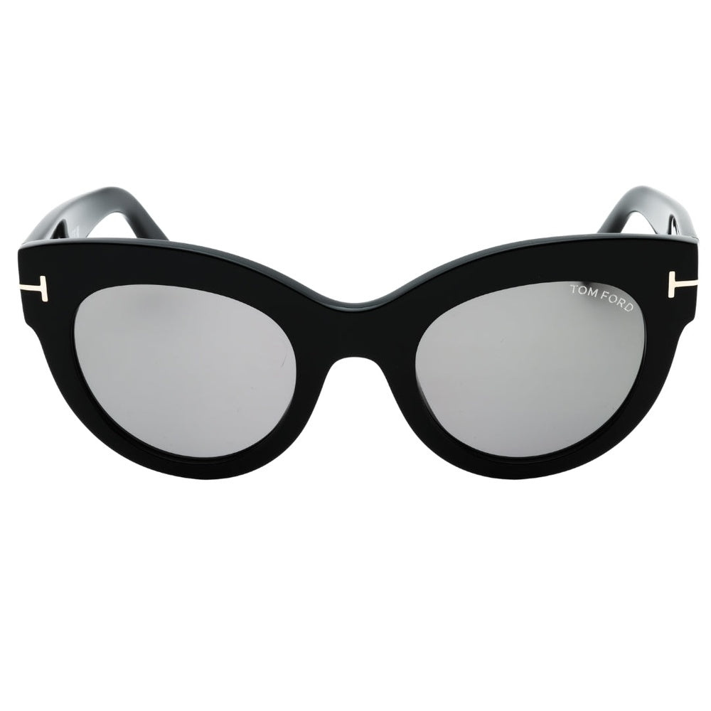 Tom Ford FT1063/S 01C Shiny Black Sunglasses - Black frame, Grey lens