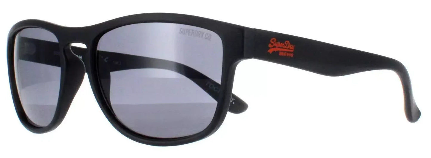 Superdry SDS-ROCKSTAR-104A Black Sunglasses - Black frame, Grey lens