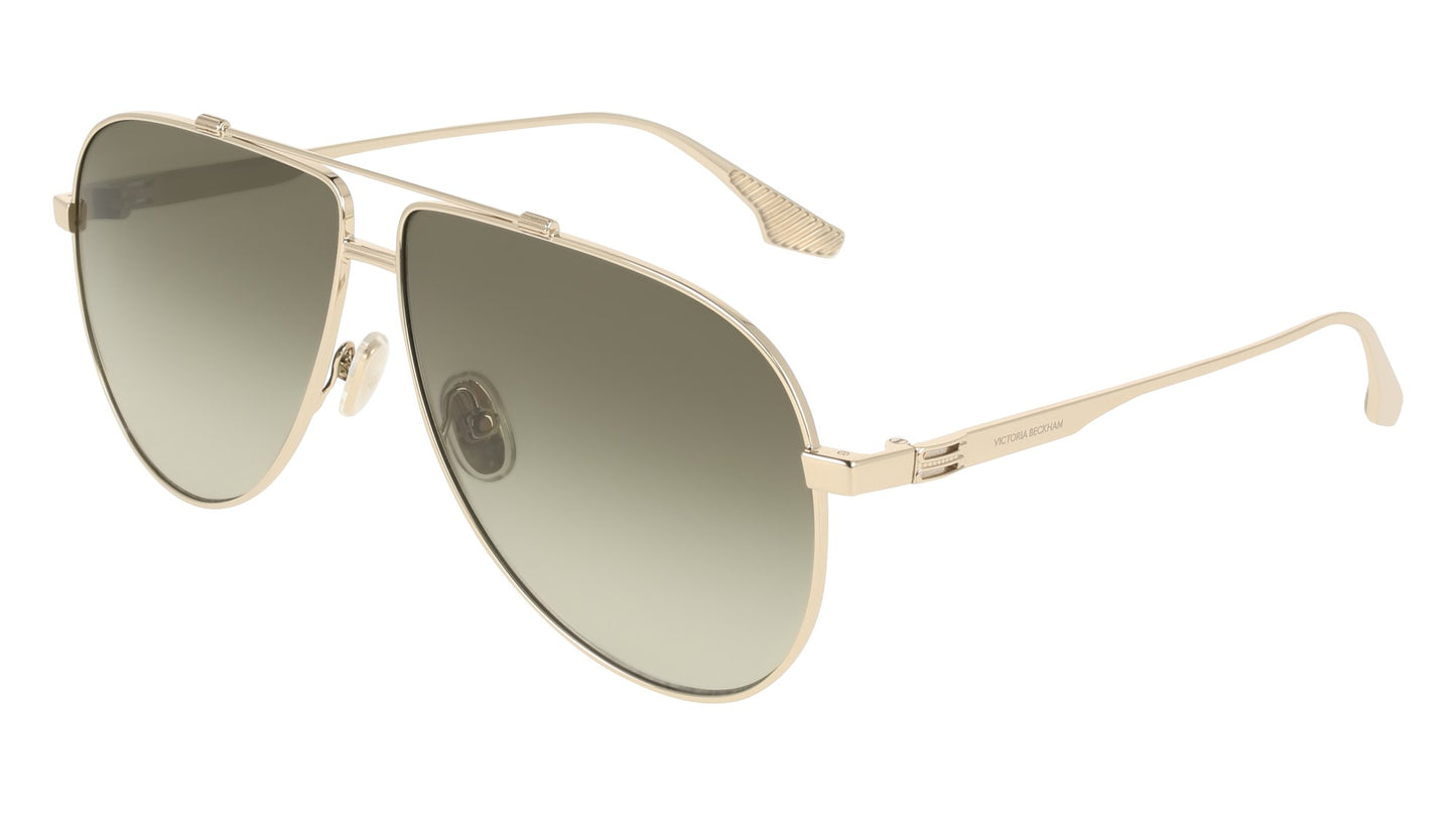 Victoria Beckham VB248S (714) Gold Sunglasses - Gold frame, Grey lens