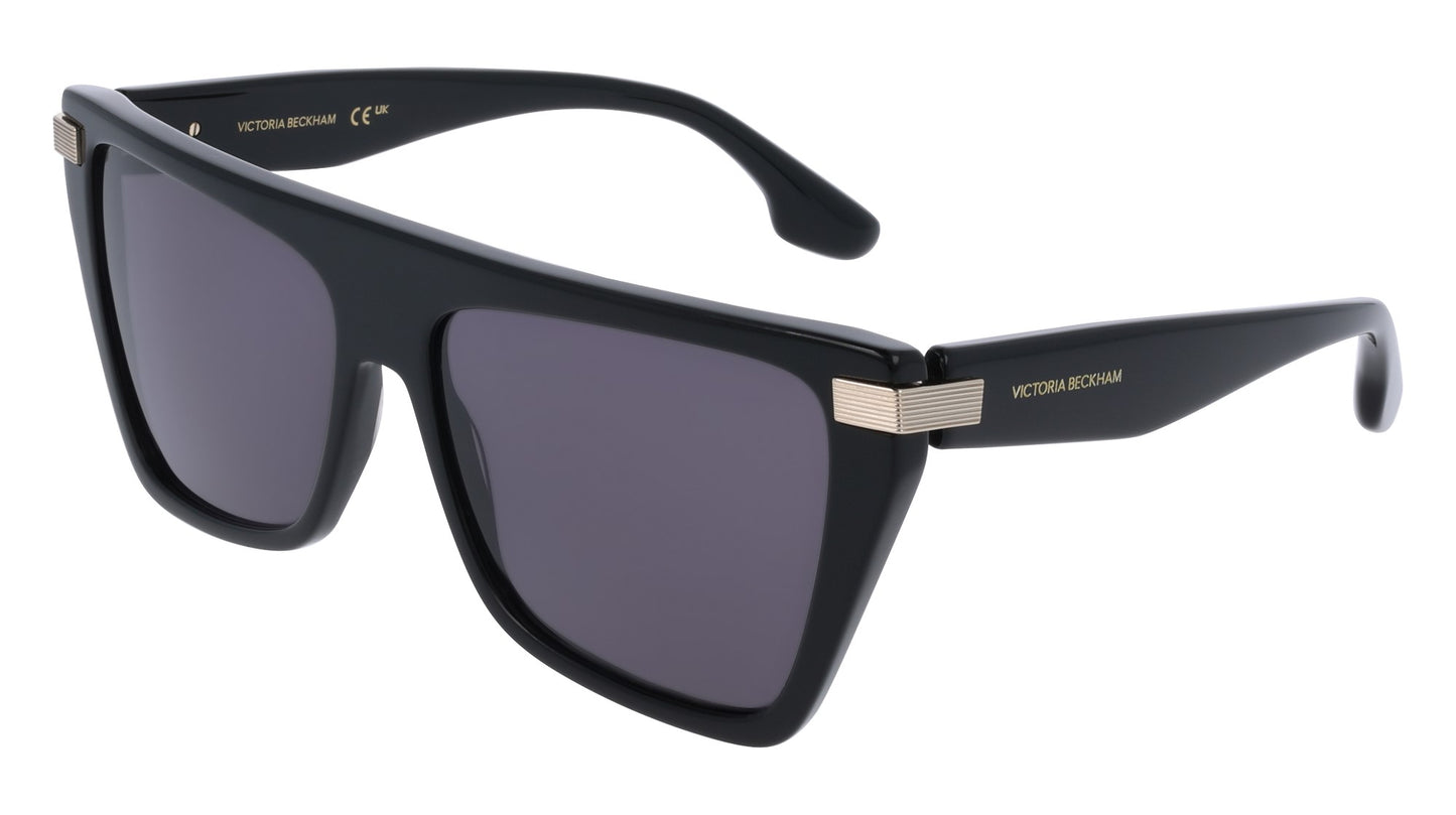 Victoria Beckham VB684S (001) Black Sunglasses - Black frame, Purple lens