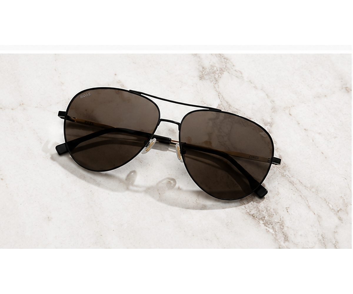 Hugo Boss BOSS 1558/0/F/S I4663IR Black Metallic Sunglasses