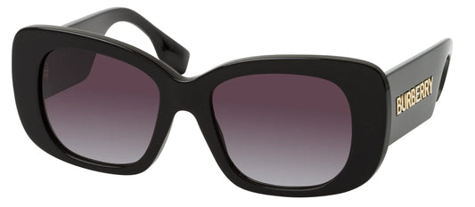 Burberry 0BE4410 30018G Black Sunglasses - Black frame, Purple lens