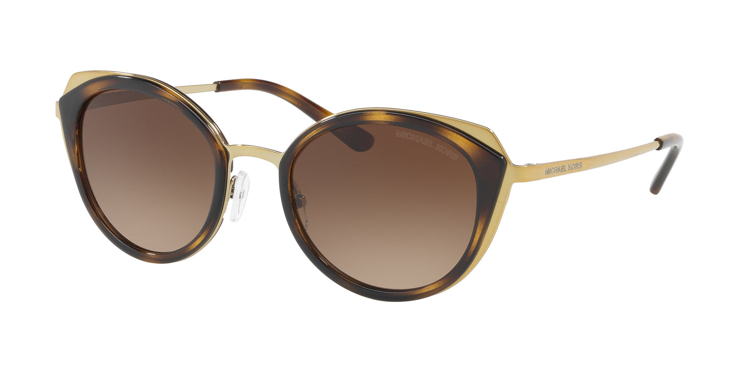 Michael Kors 0MK1029 116813 52 Dark Havana Gold Sunglasses