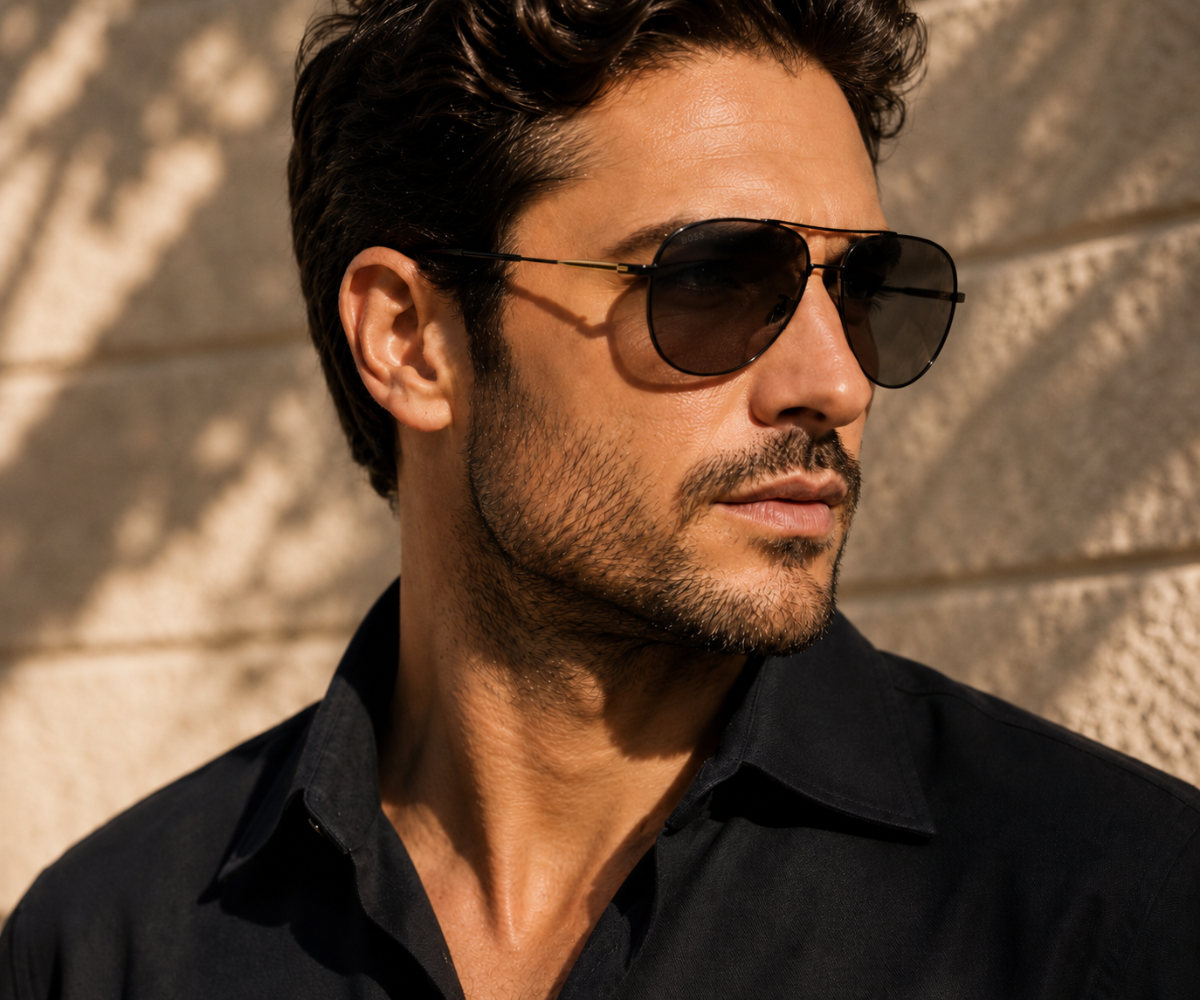 Hugo Boss BOSS 1558/0/F/S I4663IR Black Metallic Sunglasses