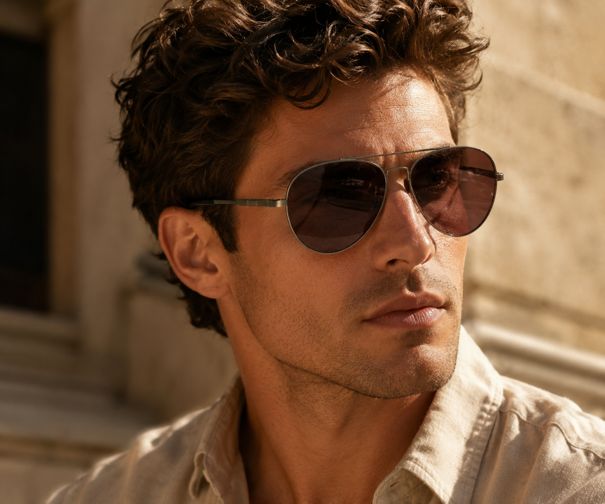 Barbour BA8112 C1 Silver Gun Metal Sunglasses