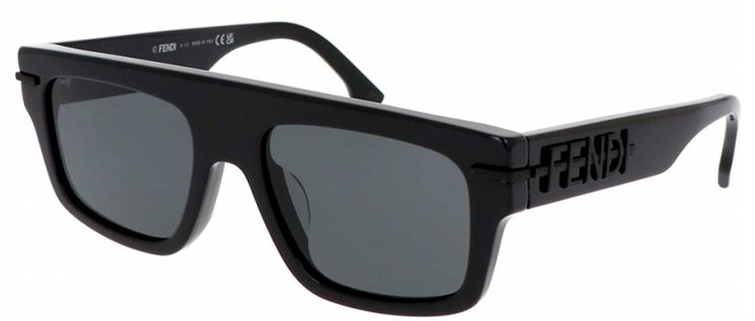 Fendi FE40091U 5469A Black Sunglasses - Black frame, Grey lens