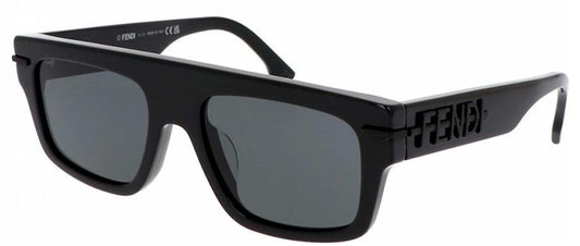 Fendi FE40091U 5469A Black Sunglasses - Black frame, Grey lens