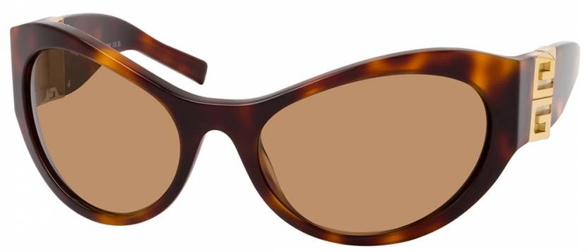Givenchy GV40073I 6353E Havana Sunglasses - Brown / Tortoise frame, Brown lens