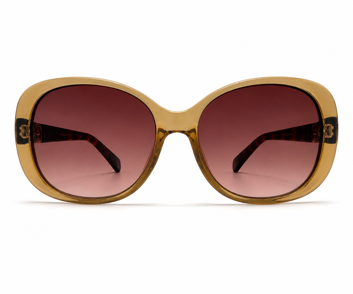 Karen Millen KM5054 101 Champagne Brown Sunglasses