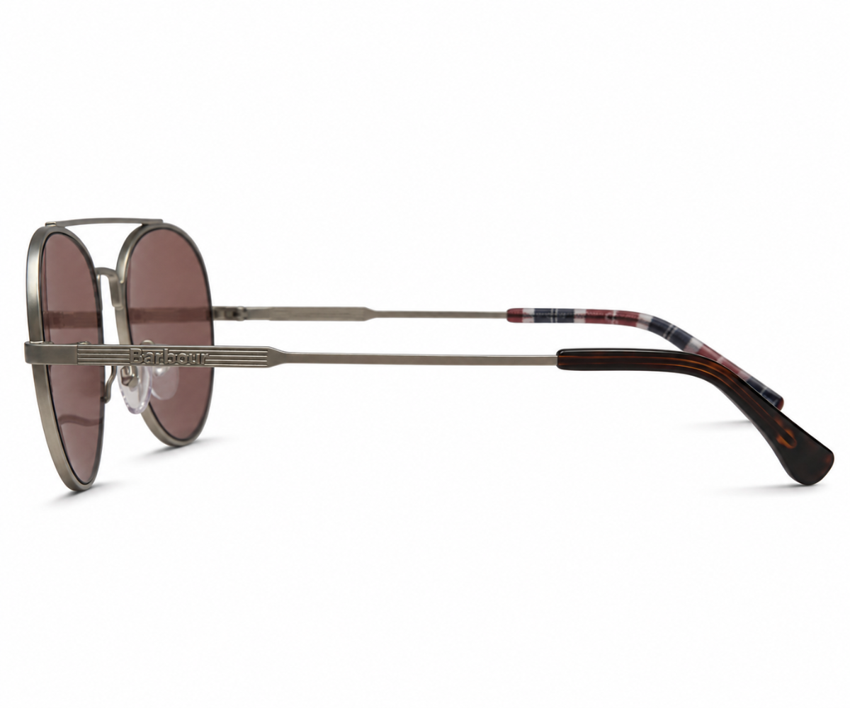 Barbour BA8112 C1 Silver Gun Metal Sunglasses