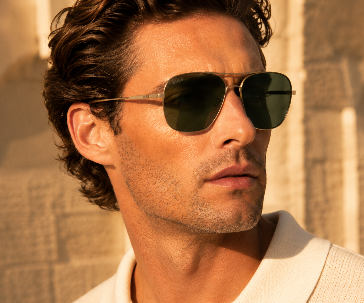 Hugo Boss BOSS 1557/0/F/S A0Z62QT Gold Metallic Sunglasses