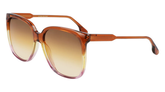 Victoria Beckham VB610SCB (241) Caramel Yellow Pink Sunglasses - Brown frame, Brown lens