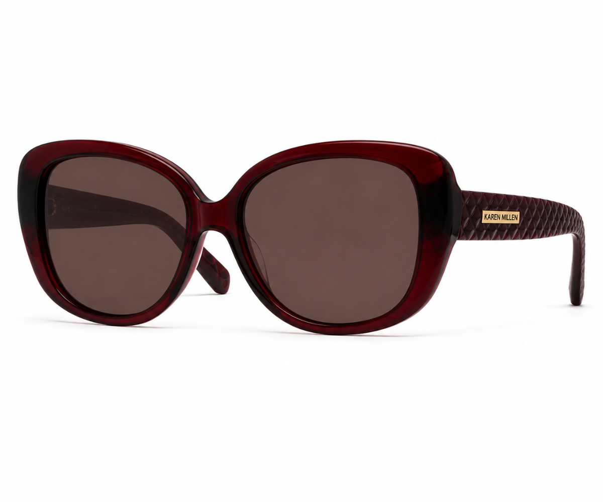 Karen Millen KM5060 249 Transparent Red Sunglasses