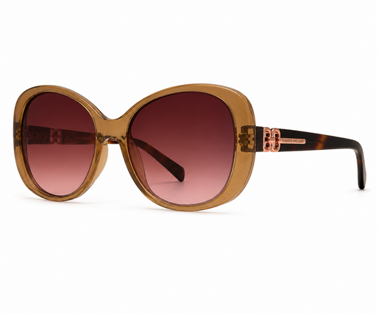 Karen Millen KM5054 101 Champagne Brown Sunglasses