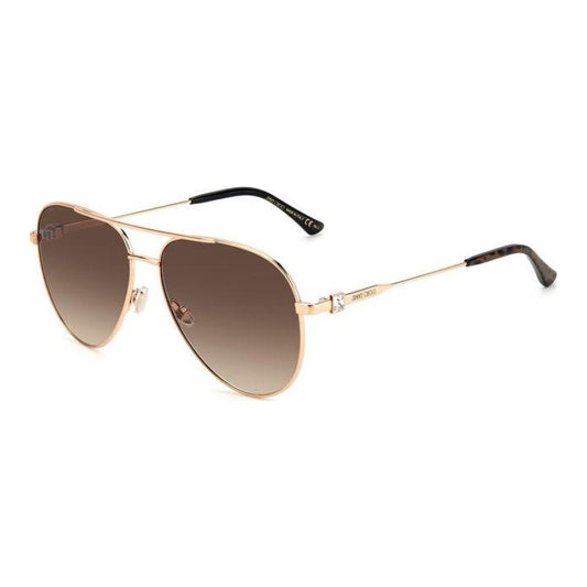 Jimmy Choo OLLY/S DDB GOLD COPPER Sunglasses - Gold frame, Brown Lens