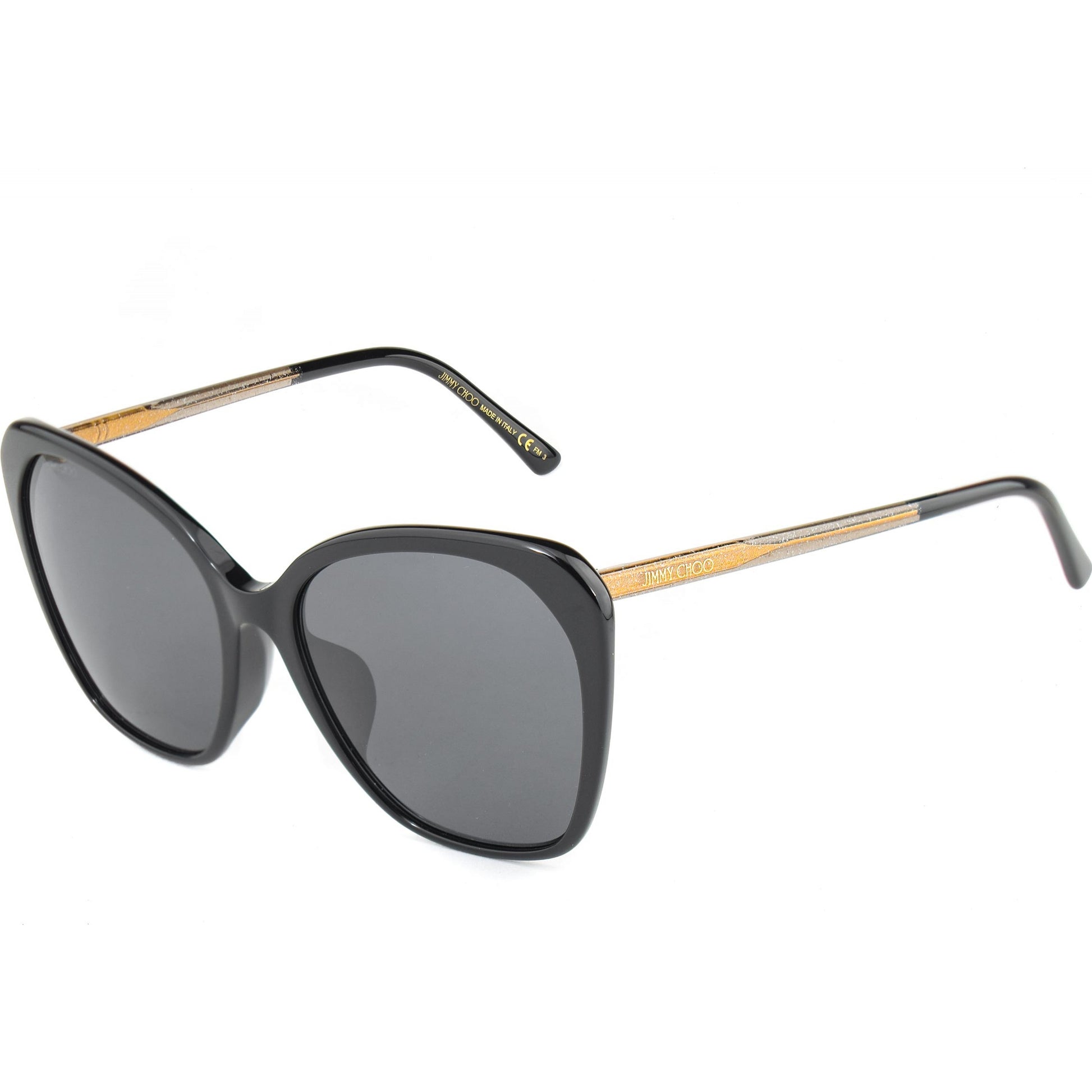 Jimmy Choo ELE/F/S 807IR Black Sunglasses - Black frame, Grey lens