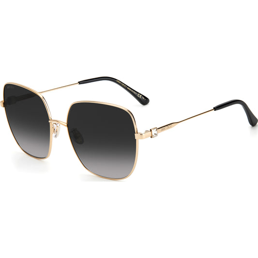 Jimmy Choo KORI/G/SK 06J GOLD Sunglasses - Gold frame, Black Lens